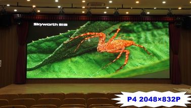 P4 800 τηλεοπτικός τοίχος των υψηλών οδηγήσεων φωτεινότητας ψειρών εσωτερικών 14 - 16 μπιτ για τη διαφήμιση